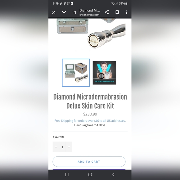 NEW IN BOX New Spa  Diamond Microdermabrasion Delux Skin Care Kit - Picture 2 of 15